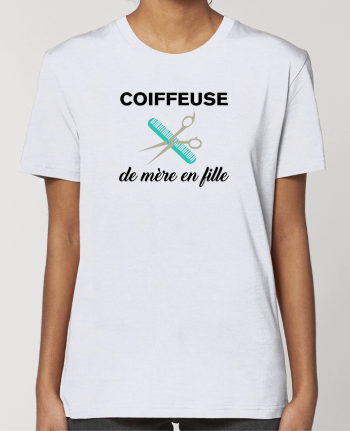 T-shirt Femme Coiffeuse de mère en fille par tunetoo