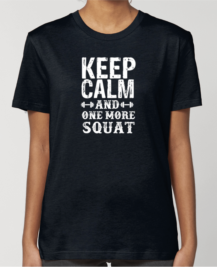 T-shirt Femme Keep calm and one more squat par Original t-shirt