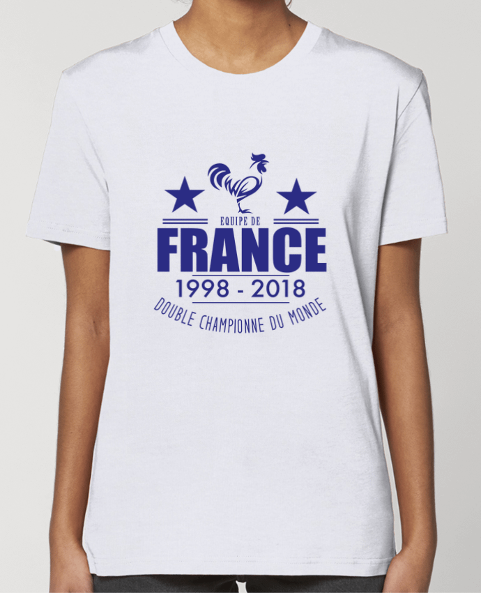 T-shirt Femme Equipe de france double championne du monde par Yazz