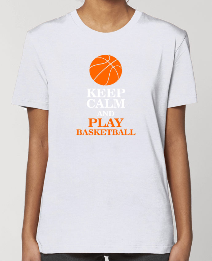 T-shirt Femme Keep calm and play basketball par Original t-shirt