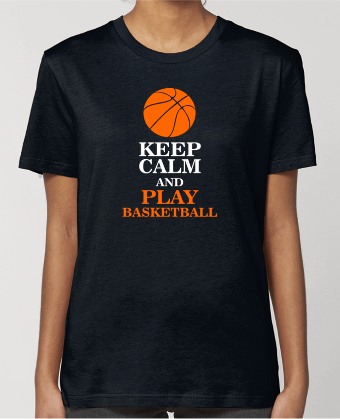 T-shirt Femme Keep calm and play basketball par Original t-shirt