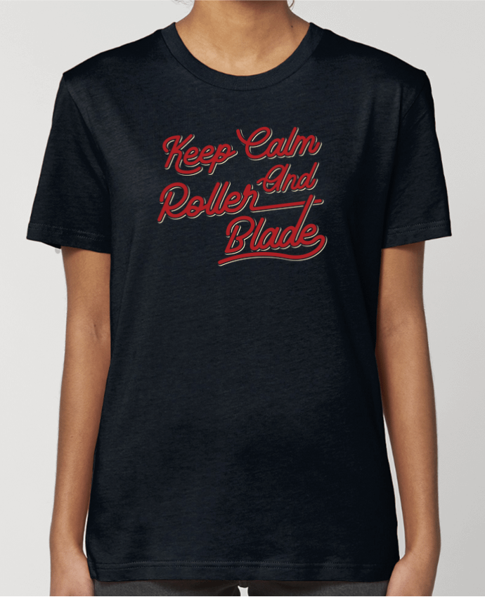 T-shirt Femme Keep calm and rollerblade par Original t-shirt