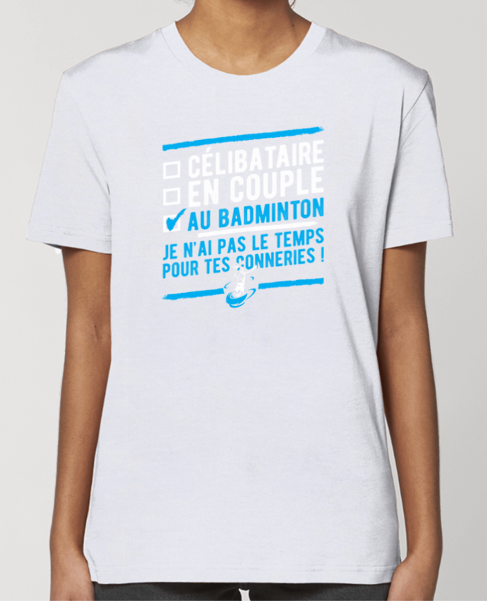 T-shirt Femme Accro badminton por Original t-shirt