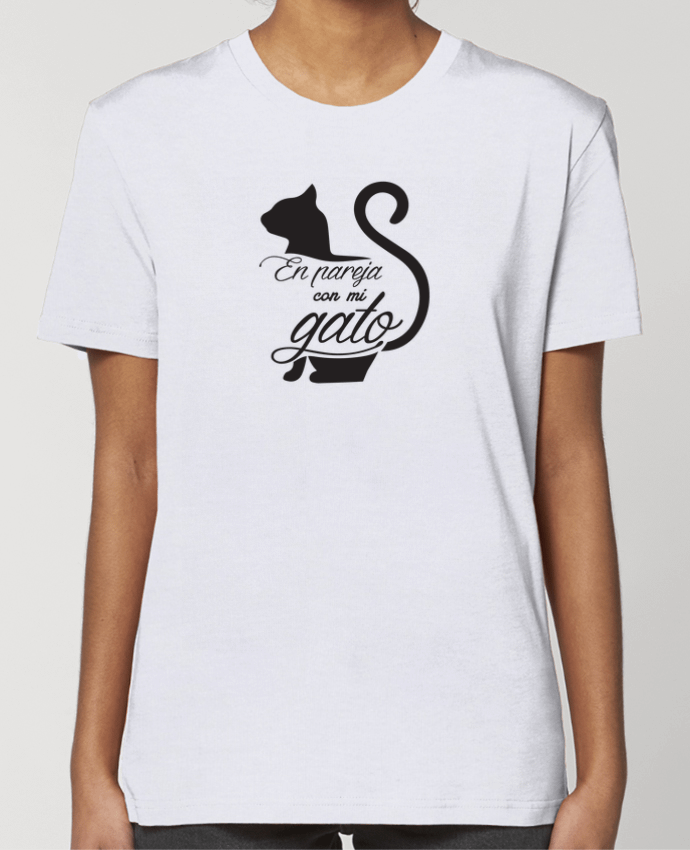 T-shirt Femme En pareja con mi gato par tunetoo