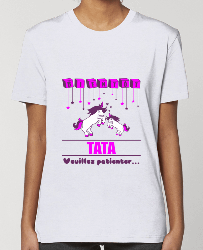 T-shirt Femme Bientôt Tata, future Tante, licorne par Benichan