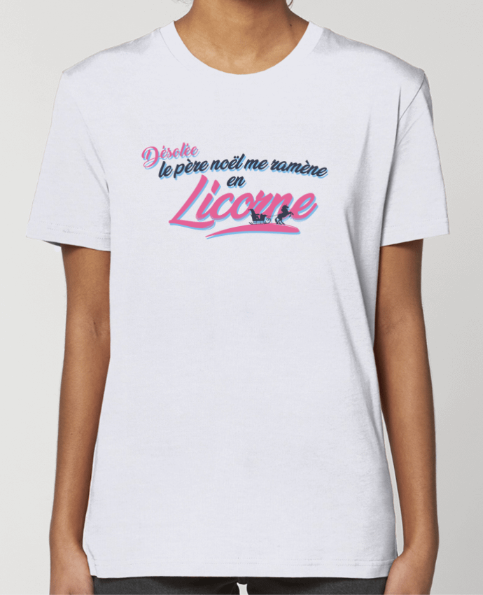 T-shirt Femme Le père noël me ramène en licorne par tunetoo