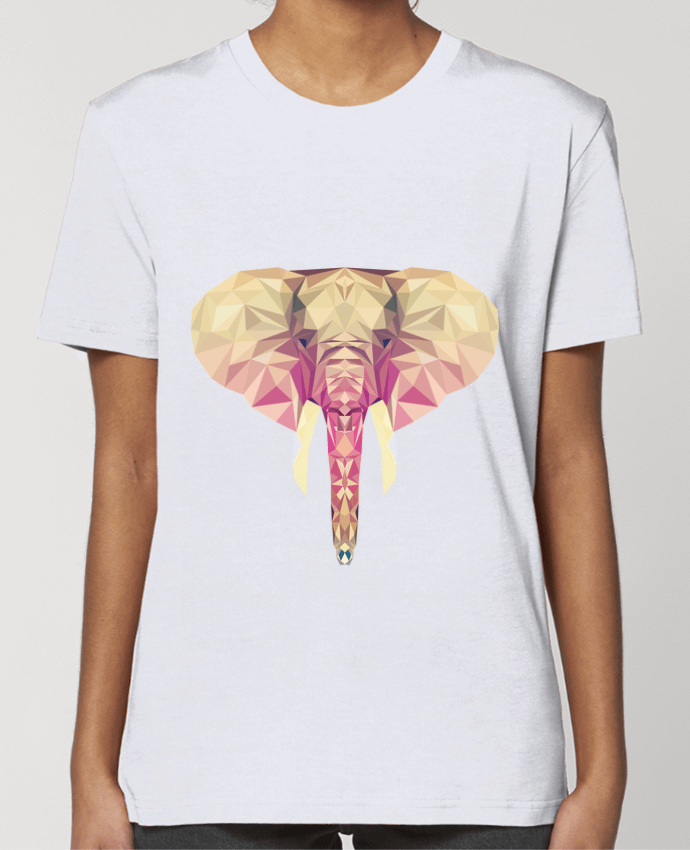 T-shirt Femme Elefante poligonal par color indigo