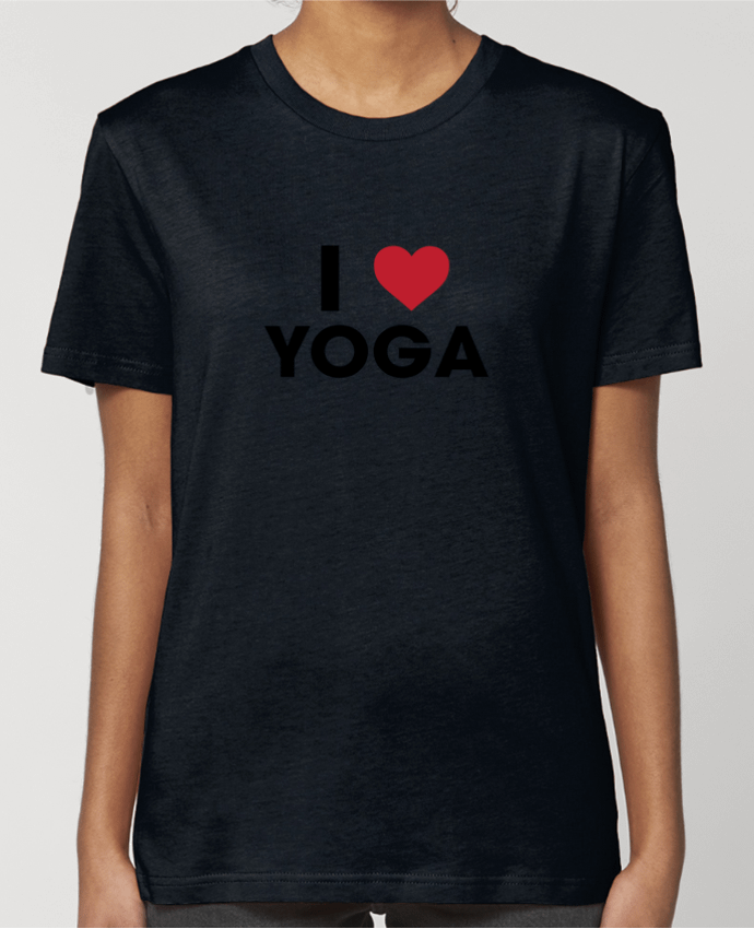 T-shirt Femme I love yoga par tunetoo