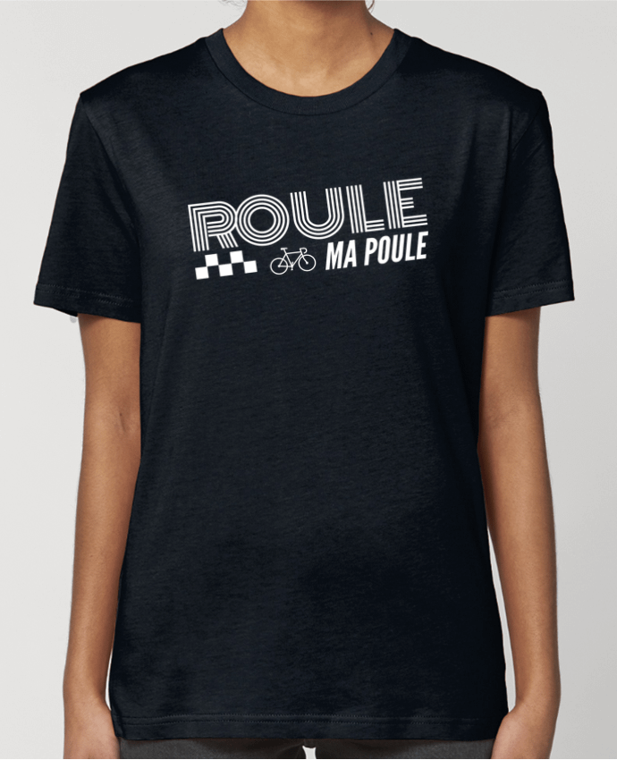 T-shirt Femme Roule ma poule / blanc par justsayin