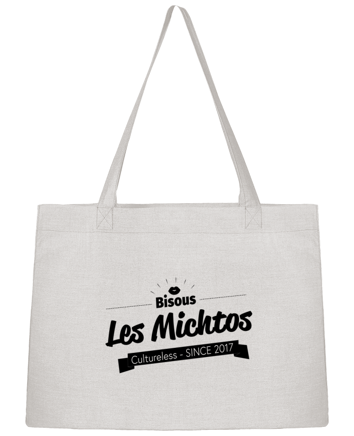 Shopping tote bag Stanley Stella Bisous les michtos by Axel Sedilliere