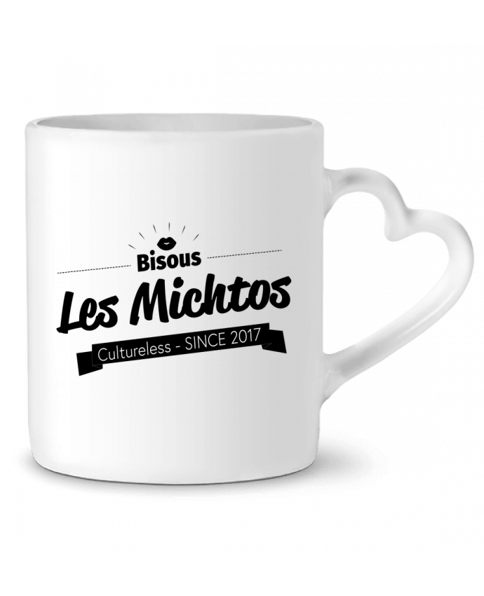 Mug Heart Bisous les michtos by Axel Sedilliere