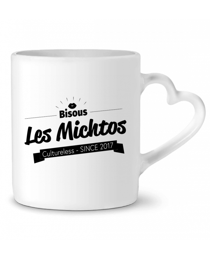 Mug coeur Bisous les michtos par Axel Sedilliere