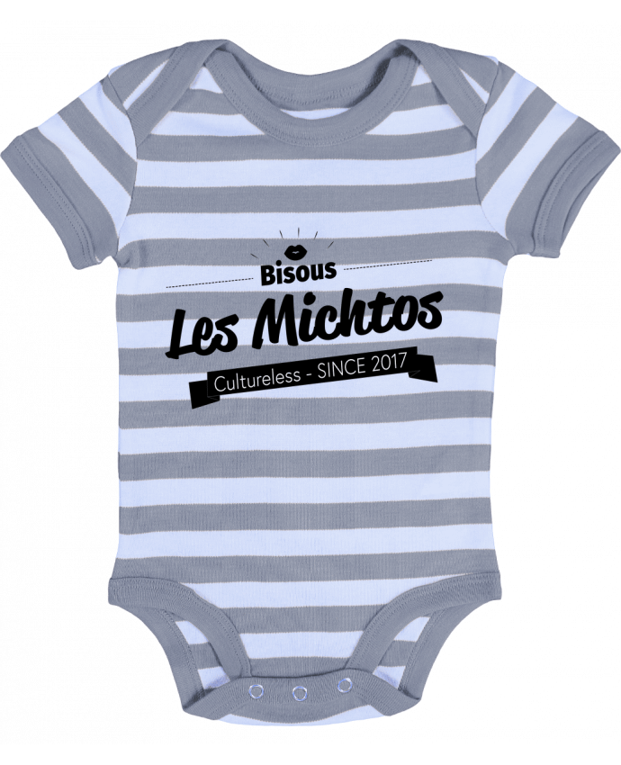 Baby Body striped Bisous les michtos - Axel Sedilliere