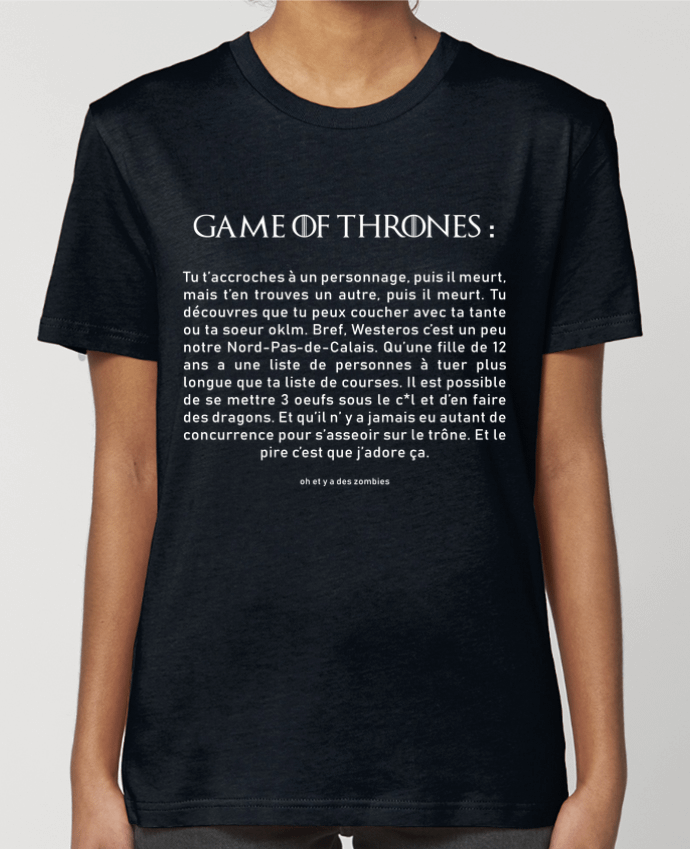 T-shirt Femme Résumé de Game of Thrones par tunetoo