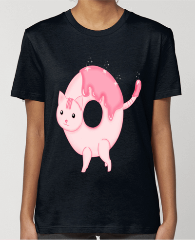 T-shirt Femme Tasty Donut Cat par Thesoulofthedevil