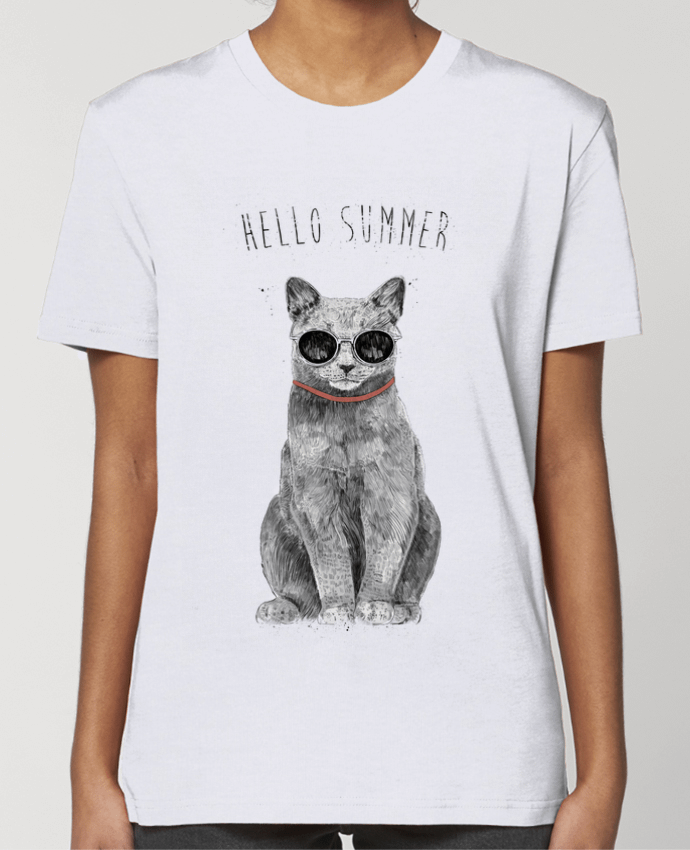 T-shirt Femme Hello Summer par Balàzs Solti