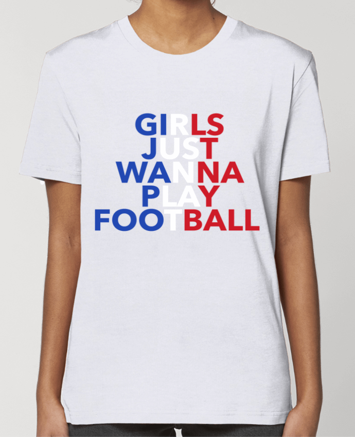 T-shirt Femme Girls just wanna play football par tunetoo