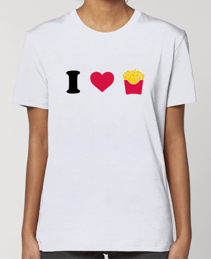 T-shirt Femme I love fries par tunetoo