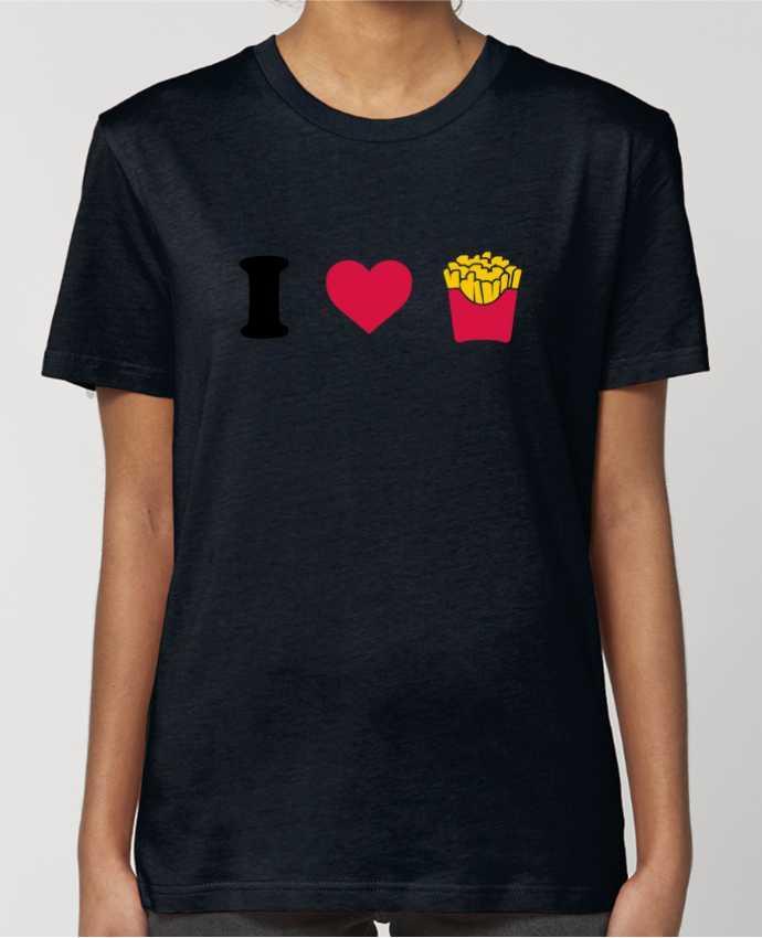 T-shirt Femme I love fries par tunetoo