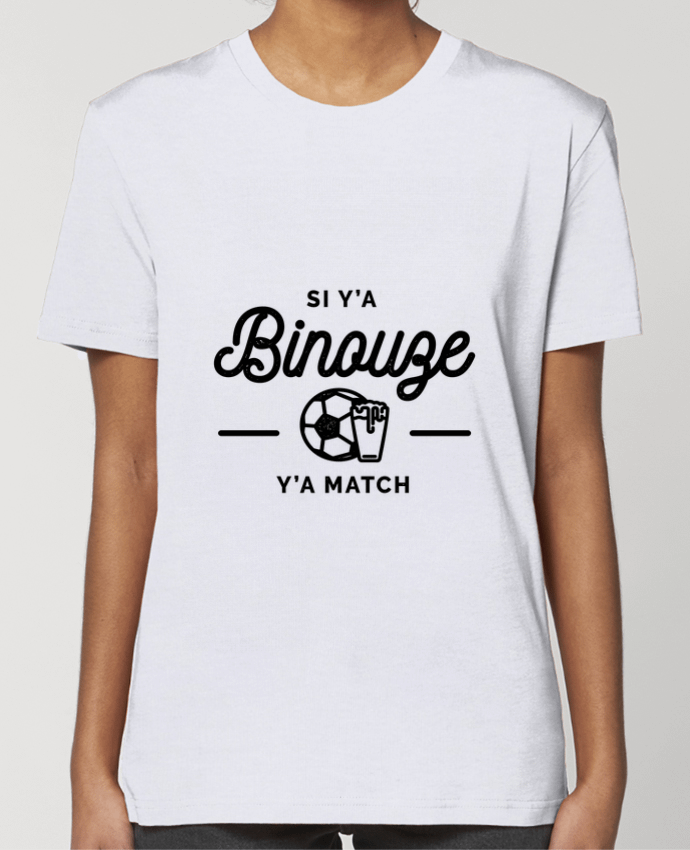 T-shirt Femme Si y'a bineuse y'a match par Rustic