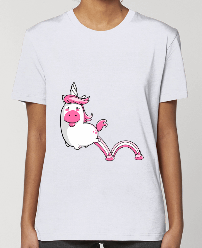 T-shirt Femme Licorne Sautillante - Version rose par TOMI AX