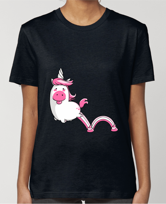 T-shirt Femme Licorne Sautillante - Version rose par TOMI AX