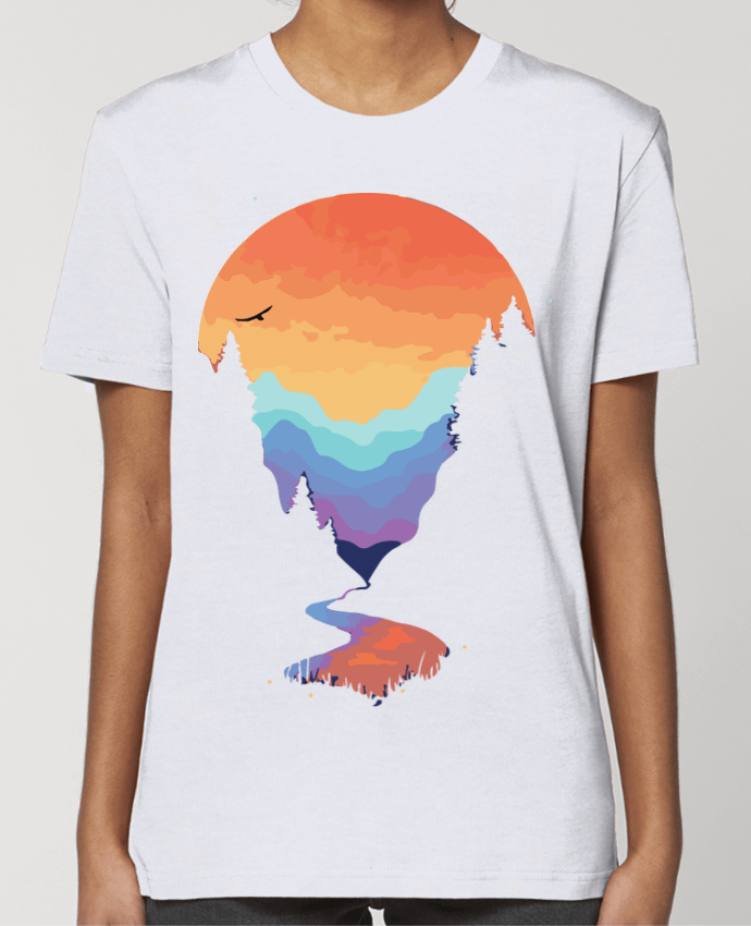 T-shirt Femme Paysage de montagne par jorrie