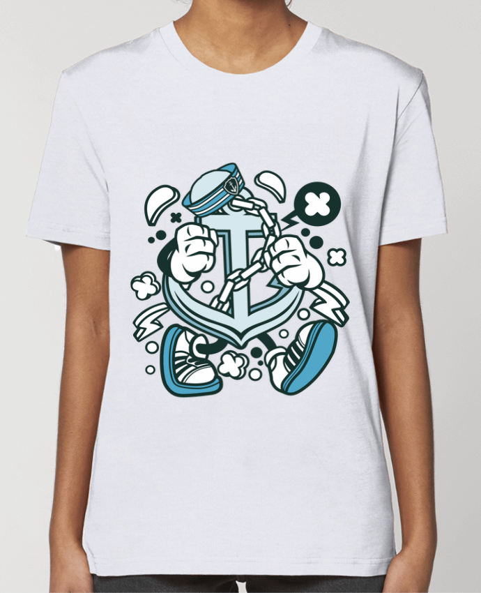 T-shirt Femme Ancre de bateau Cartoon | By Kap Atelier Cartoon par Kap Atelier