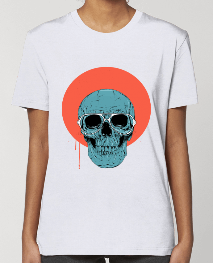 T-shirt Femme Blue skull par Balàzs Solti