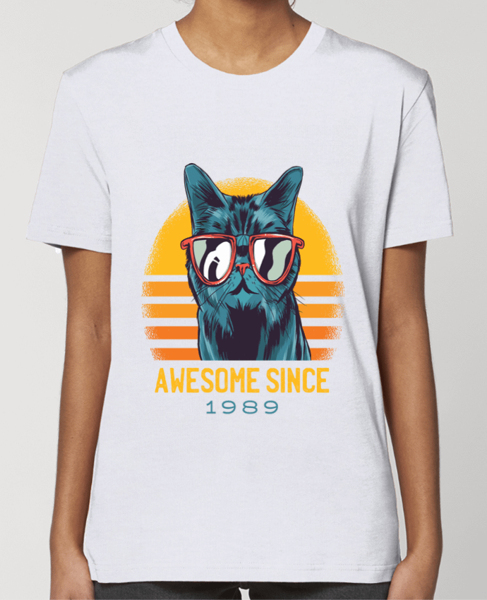 T-shirt Femme Awesome Cat par cottonwander