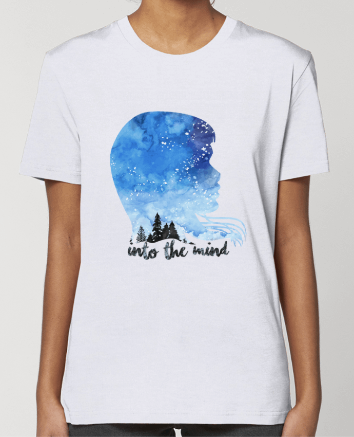 T-shirt Femme PROFIL AQUARELLE NUIT -INTO THE MIND par icône