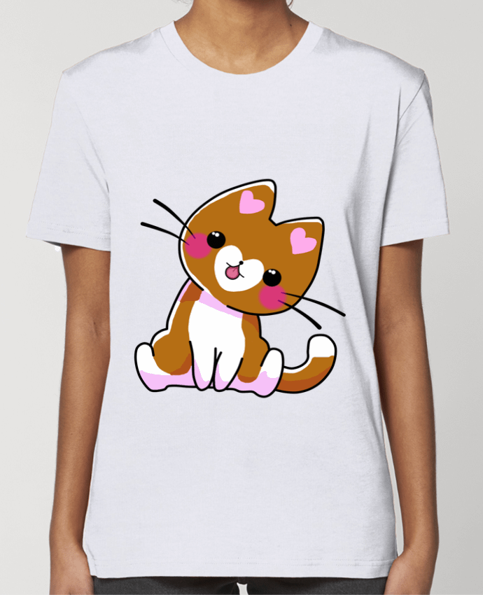 T-shirt Femme Gatito Corazón par MaaxLoL