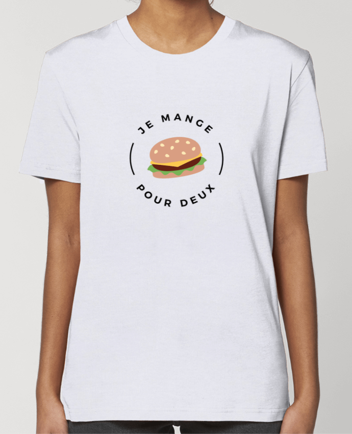 T-shirt Femme Je mange pour deux par Nana