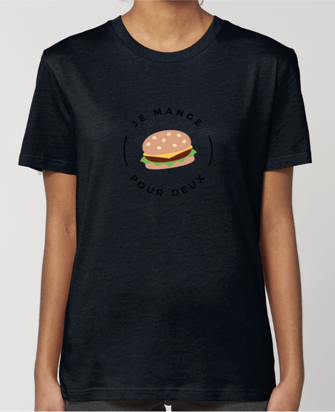 T-shirt Femme Je mange pour deux par Nana