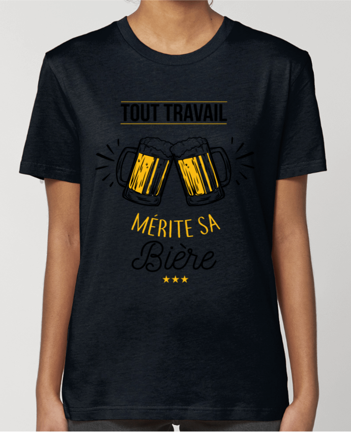 T-shirt Femme Tout travail mérite sa bière par La boutique de Laura