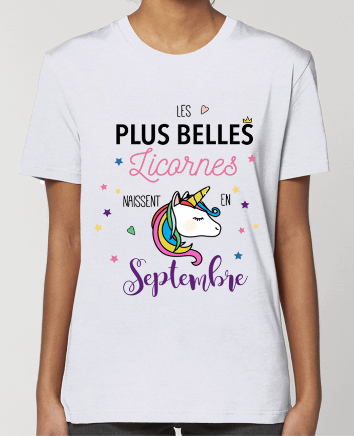 T-shirt Femme Belle licorne / Septembre par La boutique de Laura
