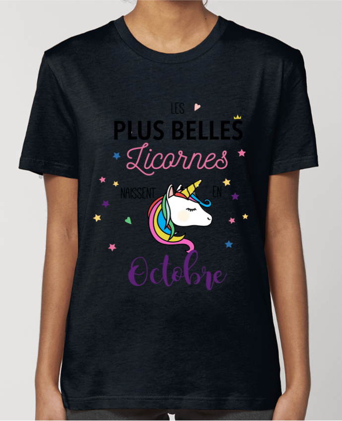 T-shirt Femme Les plus belles licornes - Octobre par La boutique de Laura