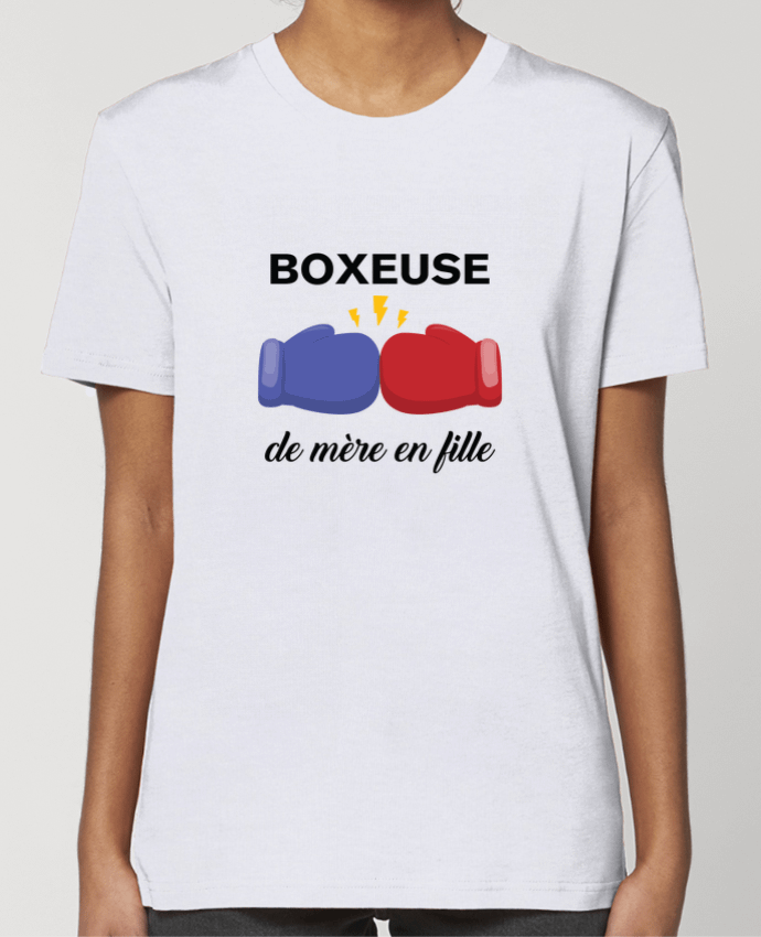 T-shirt Femme Boxeuse de mère en fille par tunetoo