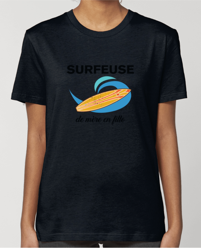 T-shirt Femme Surfeuse de mère en fille par tunetoo