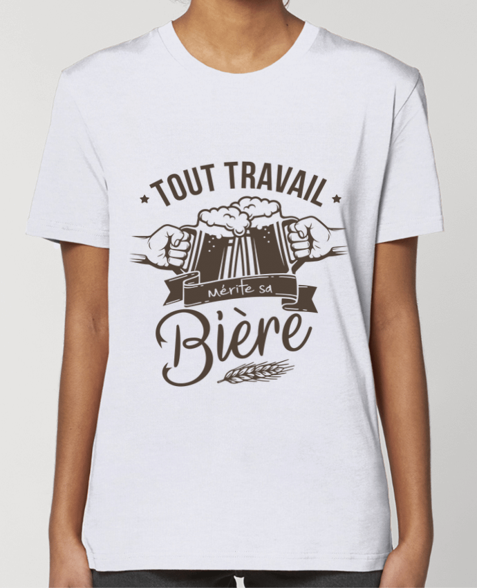 T-shirt Femme Tout travail mérite sa bière par La boutique de Laura