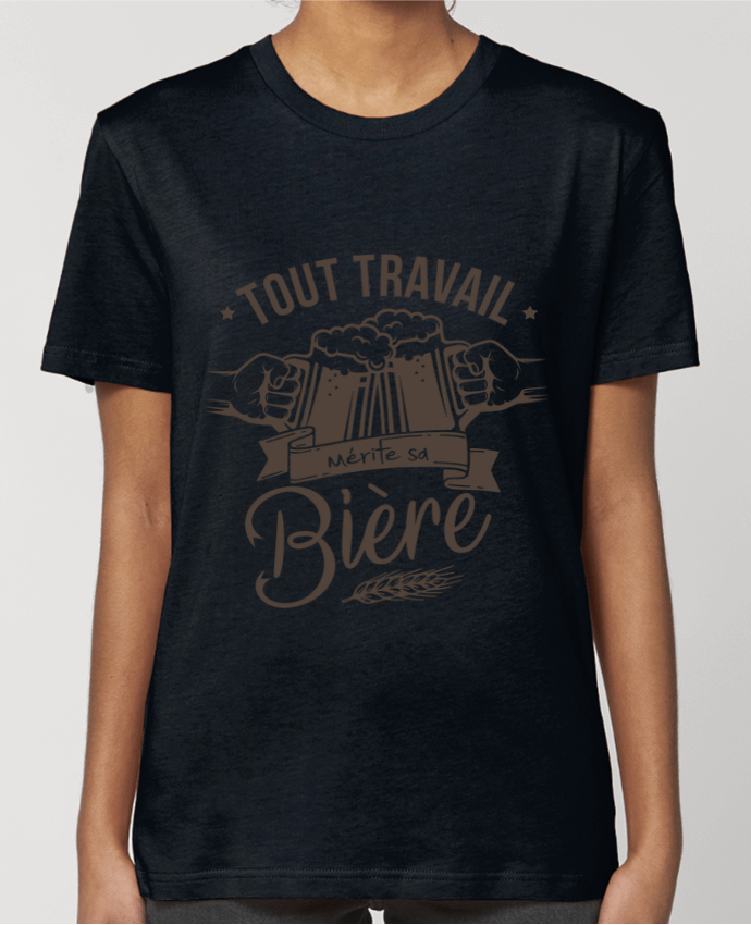 T-shirt Femme Tout travail mérite sa bière par La boutique de Laura