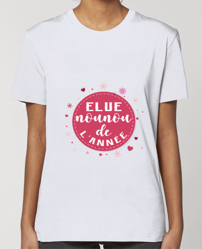 T-shirt Femme t-shirt elue nounou de l'année cadeau pour nounou par Touille77