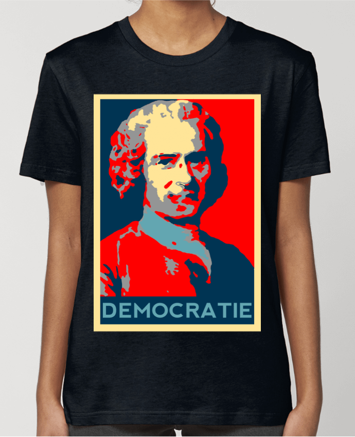 T-shirt Femme Jean-Jacques Rousseau - Démocratie par Hémipléjik