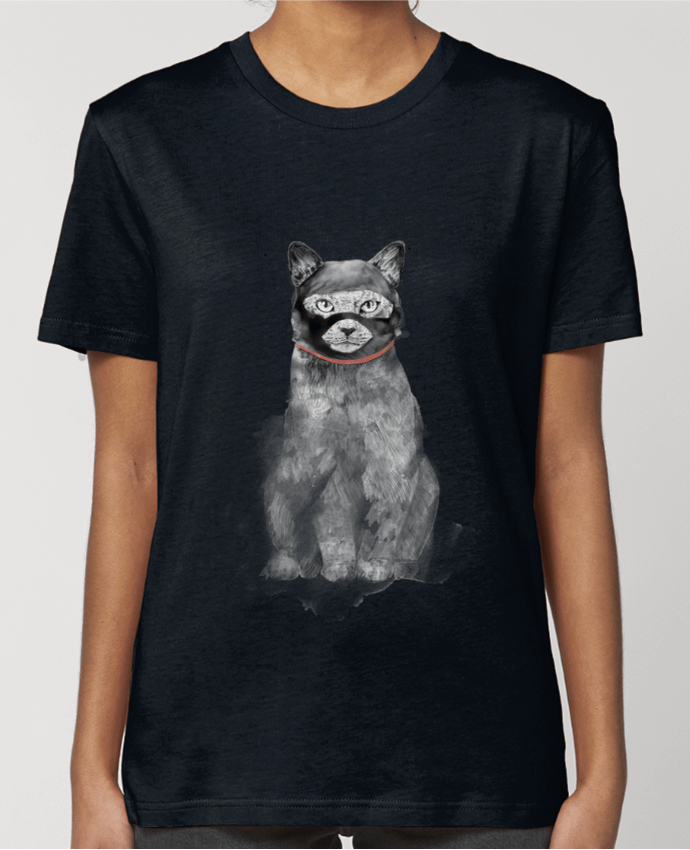 T-shirt Femme Masked cat par Balàzs Solti