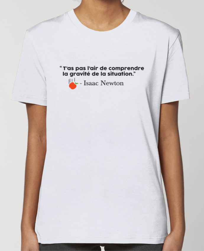 T-shirt Femme Blague Gravité - Isaac Newton par tunetoo