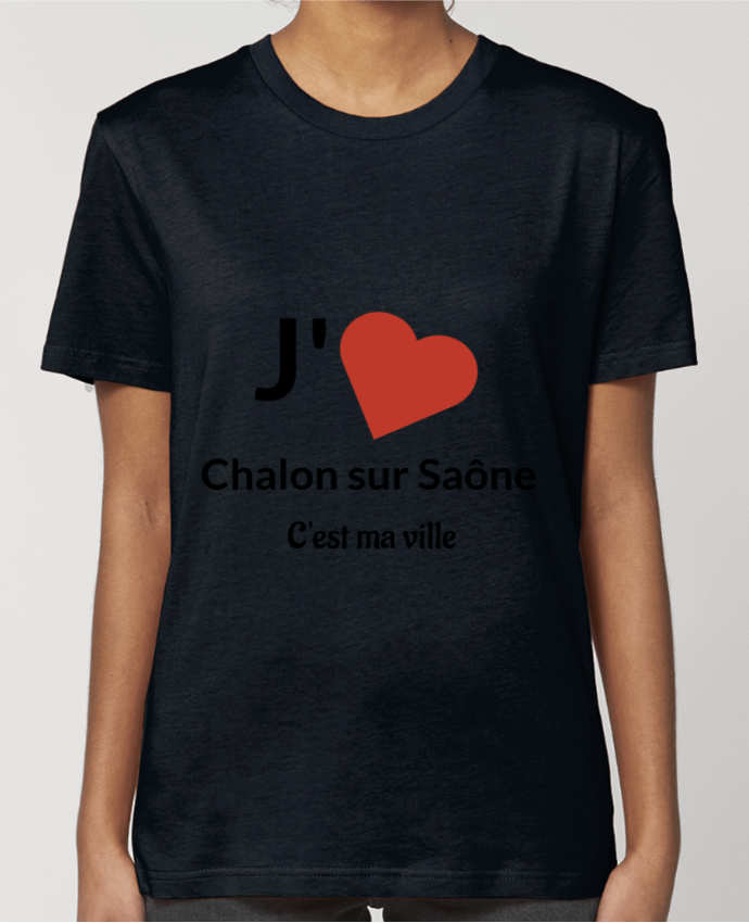 T-shirt Femme J'aime ma ville Chalon sur Saône par Lewismarquee