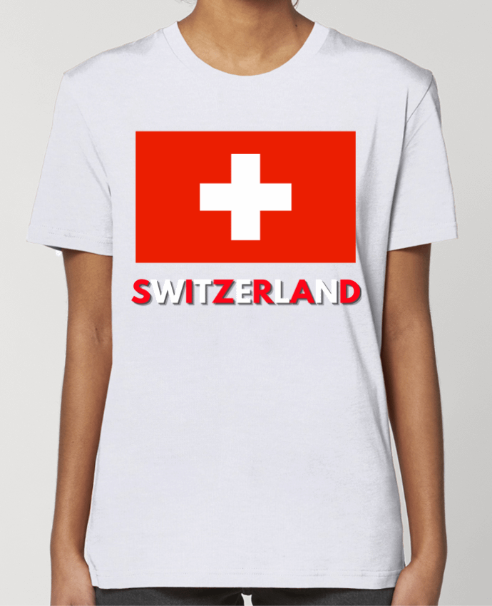 T-shirt Femme Drapeau suisse par Anastasia