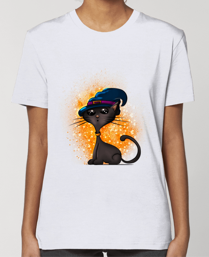 T-shirt Femme Chat sorcier d'halloween par GraphiCK-Kids