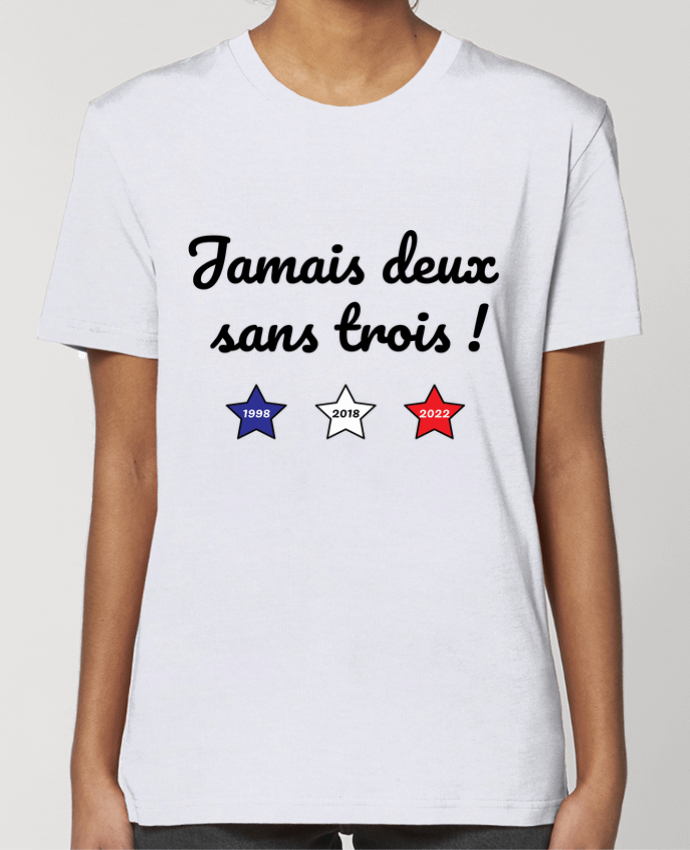 T-shirt Femme Jamais deux sans trois - coupe du monde 2022 par /wait-design
