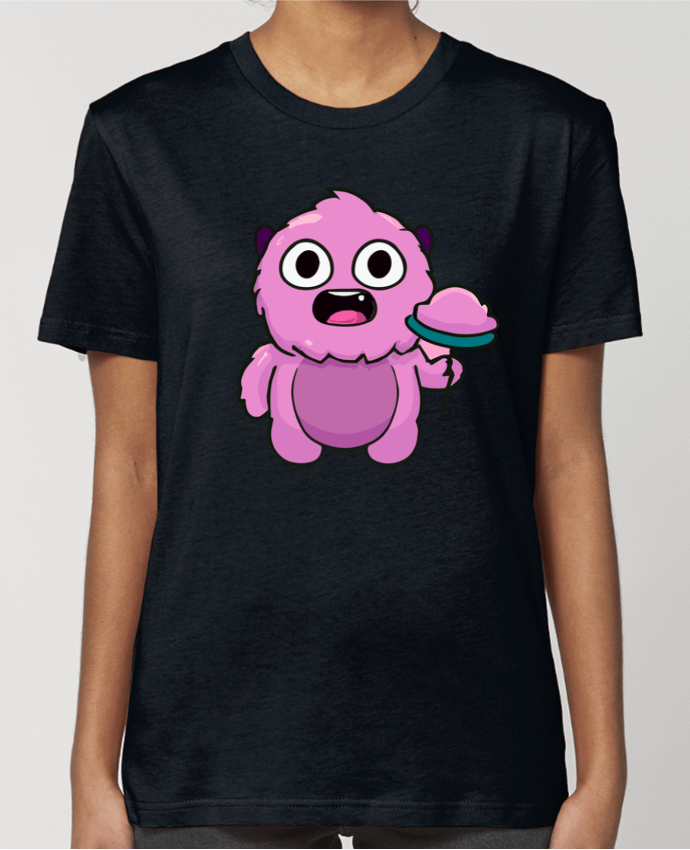 T-shirt Femme Mignon monstre rose par justsayin